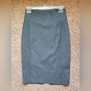 Express Midi Gray Pencil Skirt